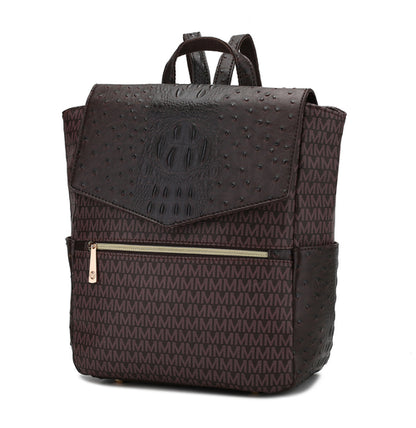 Leidy M Signature/Croco Backpack
