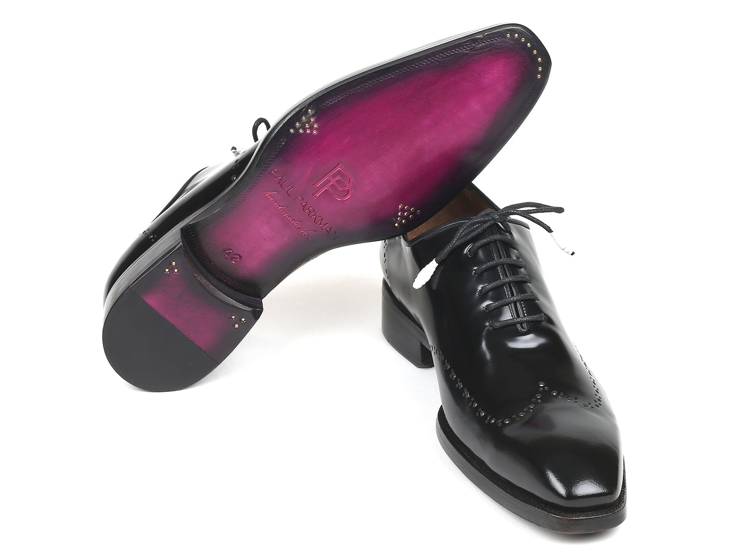 Image of Paul Parkman Goodyear Welted Wingtip Oxfords Black Polished Leather Id 181Blk55 1326450903 from Edmene LLC