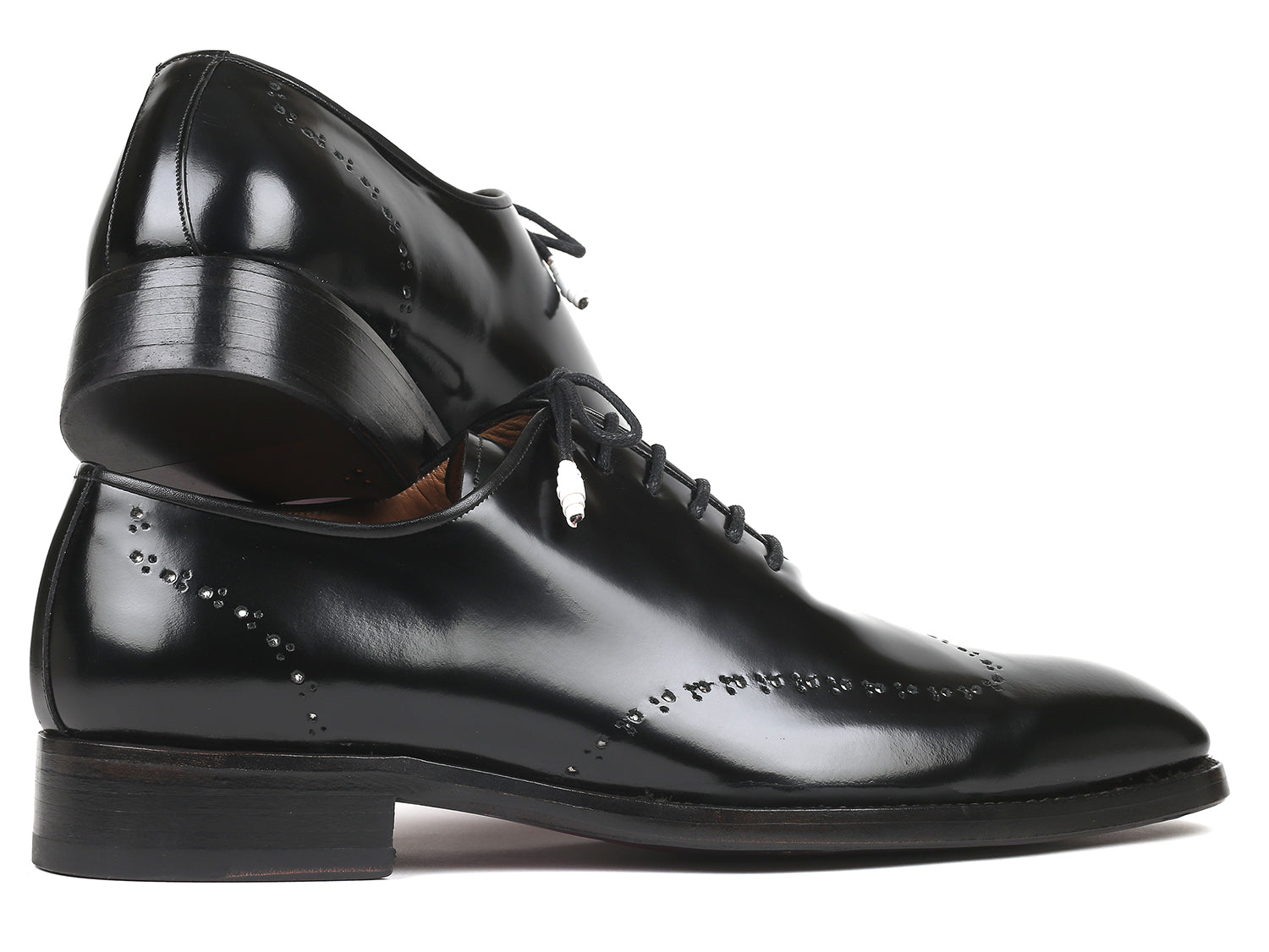 Image of Paul Parkman Goodyear Welted Wingtip Oxfords Black Polished Leather Id 181Blk55 1326450903 from Edmene LLC