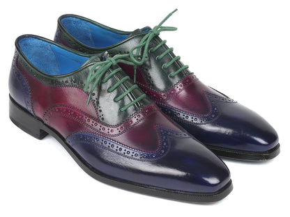 Image of Paul Parkman Men's Multi Color Wingtip Oxfords (ID#PP2284) from Edmene LLC