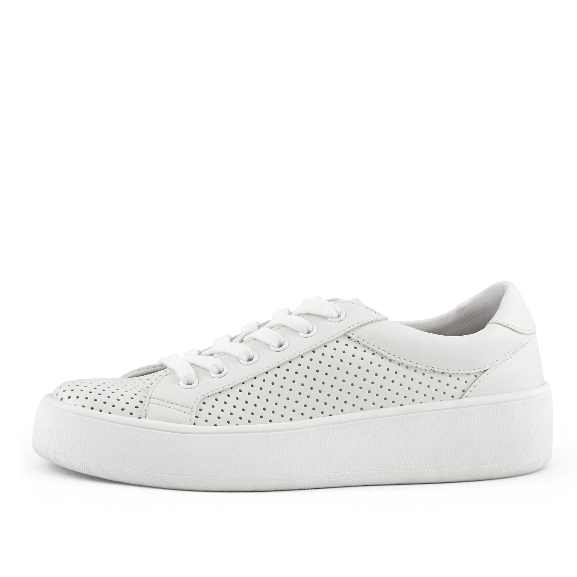 Image of Womens Manila Perf Lace Up White 297688134 from Edmene LLC