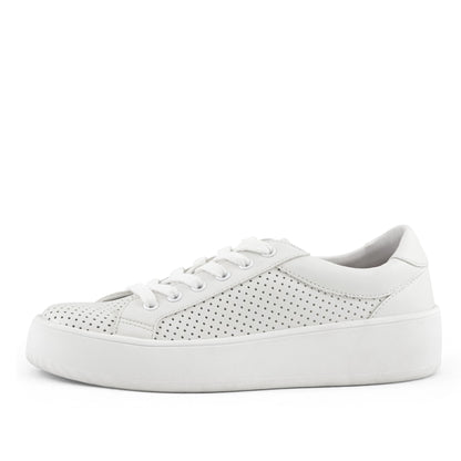 Image of Womens Manila Perf Lace Up White 297688134 from Edmene LLC