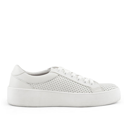 Image of Womens Manila Perf Lace Up White 297688134 from Edmene LLC