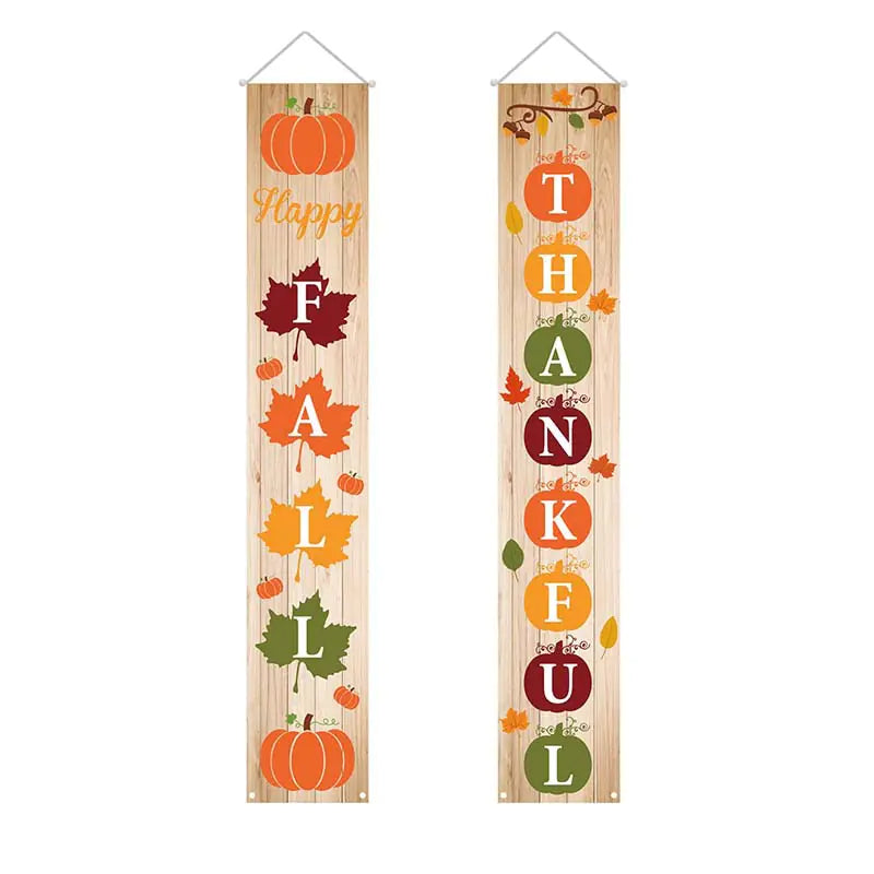 Thanksgiving Banner Custom Fall Door Decoration