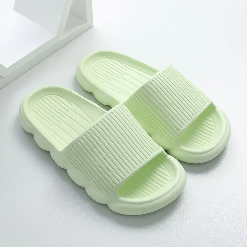 Wave Bottom Non-Slip Women’s Home Bathroom Slippers