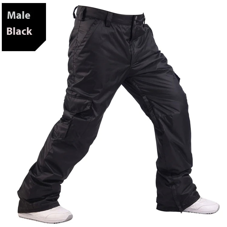 Warm Thickened Loose Version Ski Pants