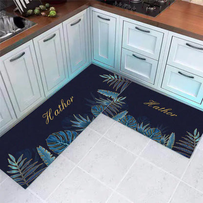 Modern Geometric Non-Slip Kitchen and Bathroom Mat