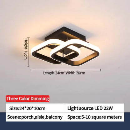 Nordic LED Ceiling Lights for Home, Bedroom & Corridor