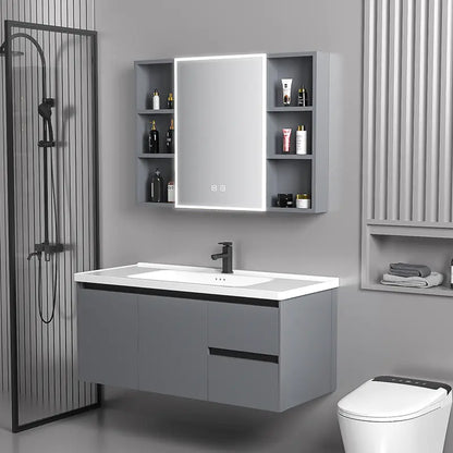Elegant Drawer Bathroom Cabinet with Ceramic Sink Combo