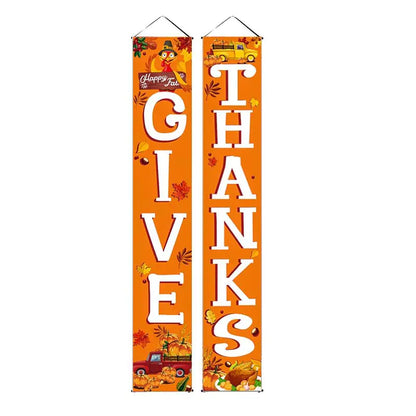 Thanksgiving Banner Custom Fall Door Decoration