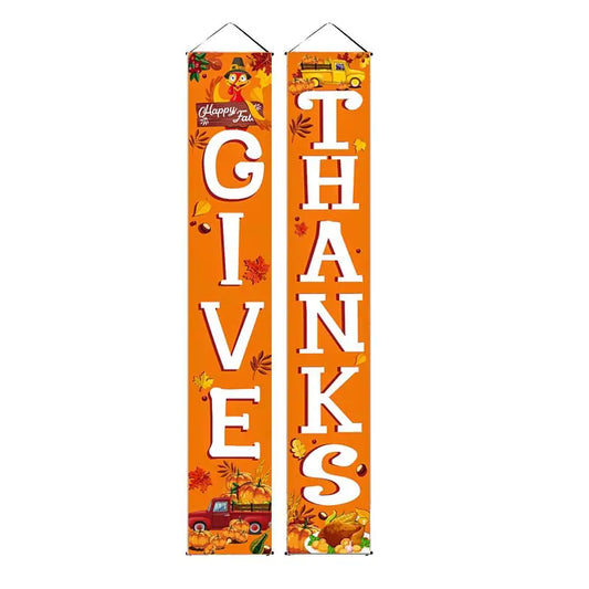 Thanksgiving Banner Custom Fall Door Decoration