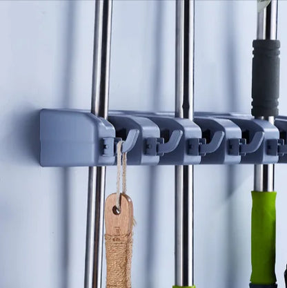 Bathroom Mop & Broom Holder Clip