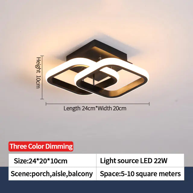 Nordic LED Ceiling Lights for Home, Bedroom & Corridor