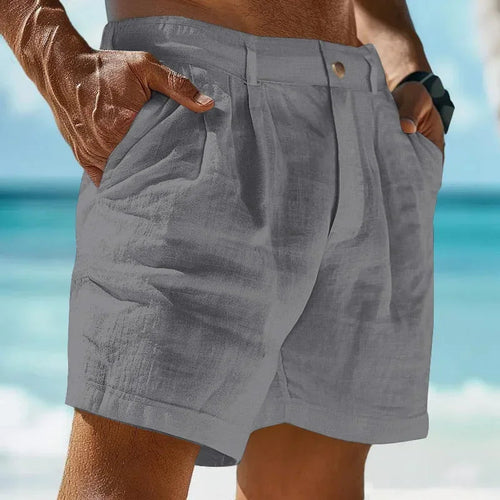 Image of Beach Holiday Linen Cotton Beach Shorts 14091387 from Edmene LLC