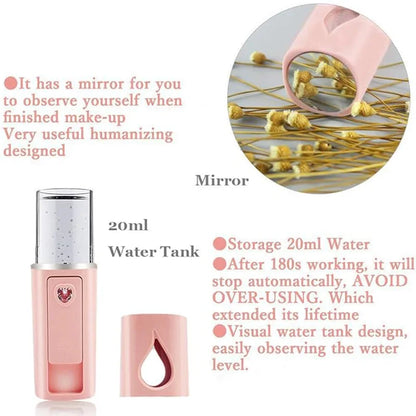 Image of Facial Mister Mini Portable Rechargeable Handy Face Humidifier Facial 1342892672 from Edmene LLC