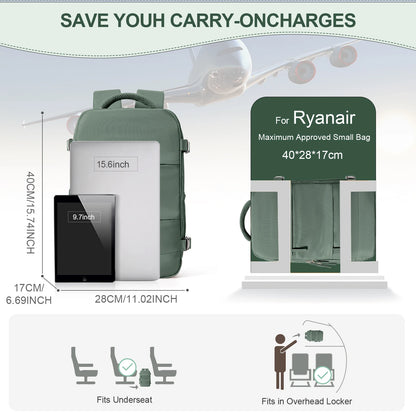 Image of Ryanair Backpack 40X20X25 Cabin Bag Travel Backpack For Men Women Hand 561471857 from Edmene LLC