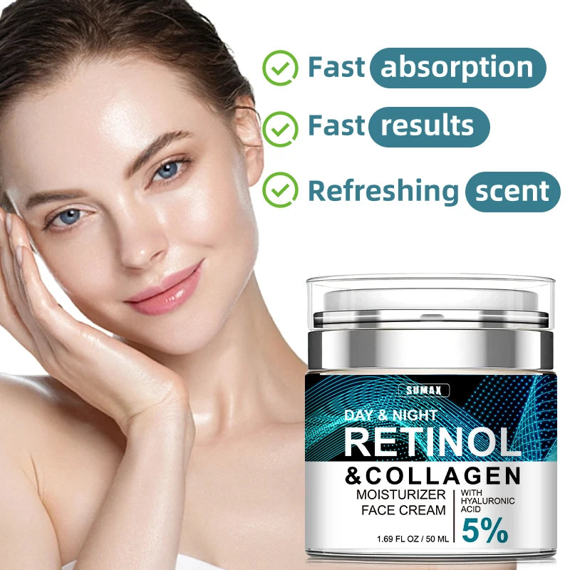 Image of Sumax Retinol Collagen Face Cream 50ml Moisturizer with H... from Edmene LLC