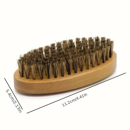 100g Waves Control Pomade Set 360 Wavy Hair Oil With Brush Natural