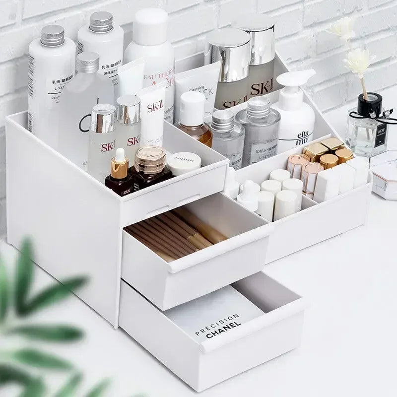 Image of 1Pc White New Drawer Makeup Storage Box Dormitory Finishing Plastic 1198767225 from Edmene LLC