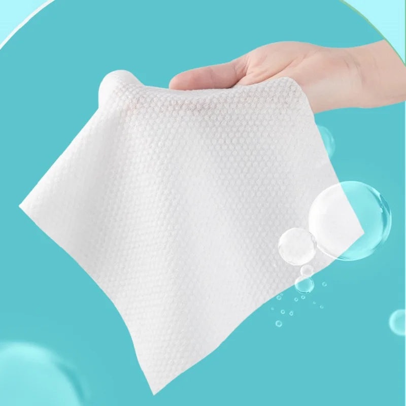 Image of 100Pcs Disposable Thick 100 Cotton Face Towel Make Up Soft Removing 1174336473 from Edmene LLC