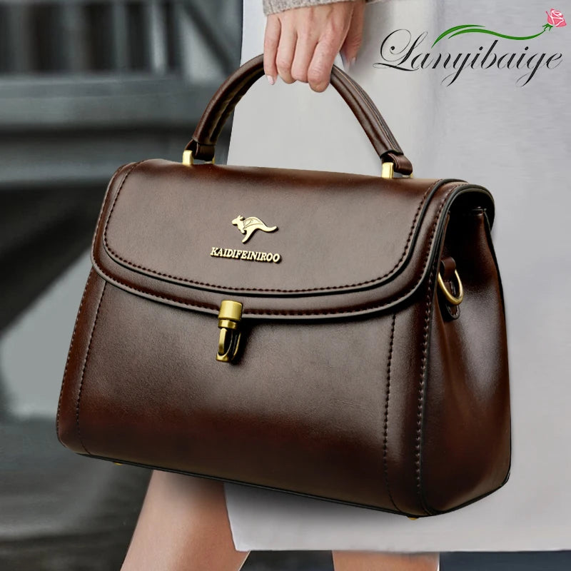 Image of High Quality Leather Shoulder Crossbody Bags for Women 20... from Edmene LLC