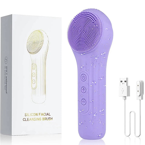Image of Sonic Waterproof Facial Cleansing Brush Rechargeable Scrubber 1012297381 from Edmene LLC