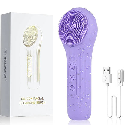 Image of Sonic Waterproof Facial Cleansing Brush Rechargeable Scrubber 1012297381 from Edmene LLC
