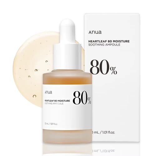 Image of Anua Heartleaf 80 Soothing Ampoule Hydrating Face Serum For Glass 105269669 from Edmene LLC