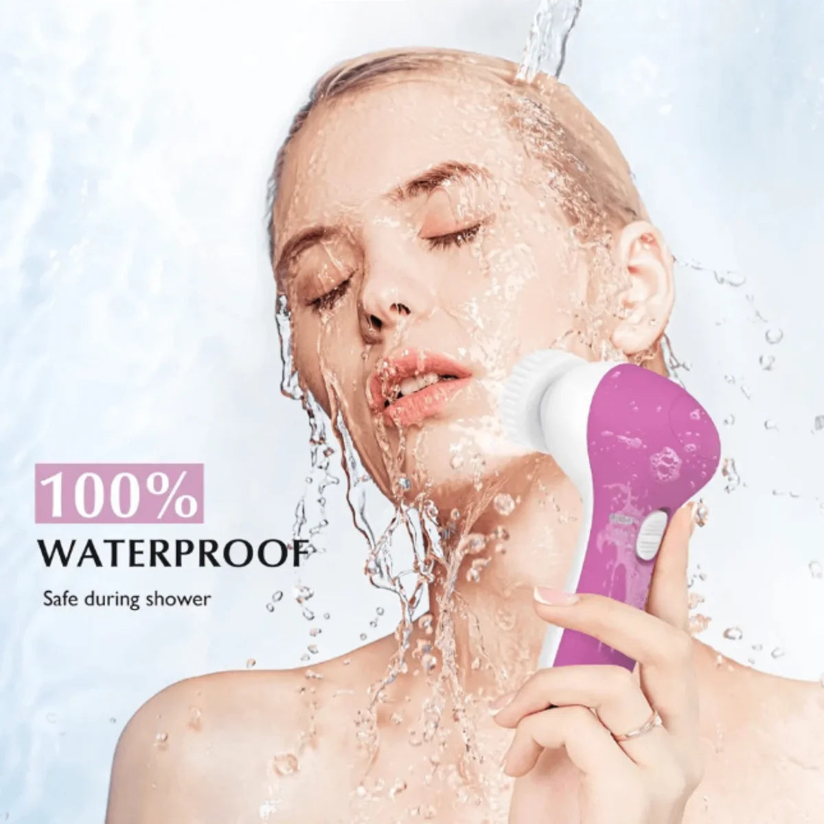 Image of Electric Facial Cleaner 5 In 1 Face Cleansing Brush Wash Machine Spa 74619426 from Edmene LLC