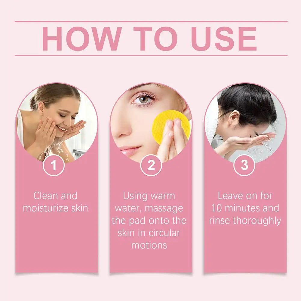 Image of 40 50Pcs Turmeric Kojic Acid Cleansing Pads Exfoliating Pads Facial 55000587 from Edmene LLC