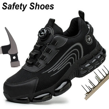 Image of New Safety Boots Men Work Sneakers Indestructible Shoes S... from Edmene LLC