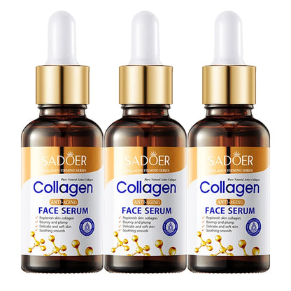 Image of 1 2 3Pcs Sadoer Collagen Face Serum Skincare Facial Essence Liquid 577054953 from Edmene LLC