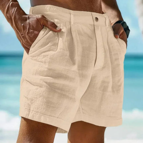 Image of Beach Holiday Linen Cotton Beach Shorts 14091387 from Edmene LLC