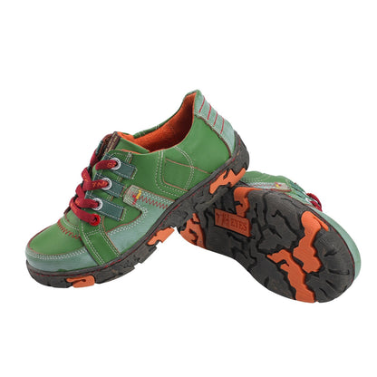 Image of Genuine Leather Womens Flat Sneaker Shoes For Outdoor 729371993 from Edmene LLC