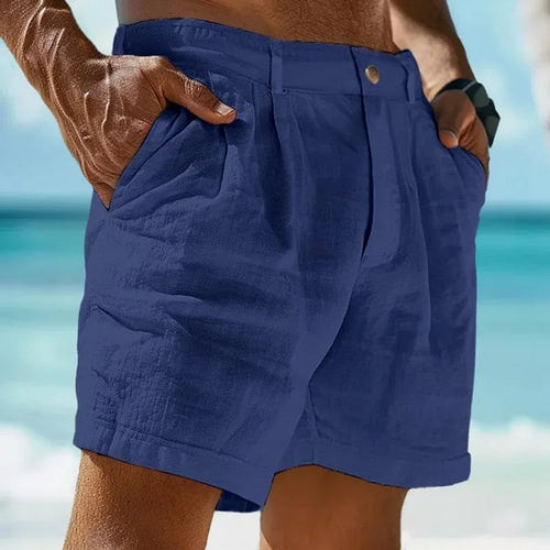 Image of Beach Holiday Linen Cotton Beach Shorts 14091387 from Edmene LLC