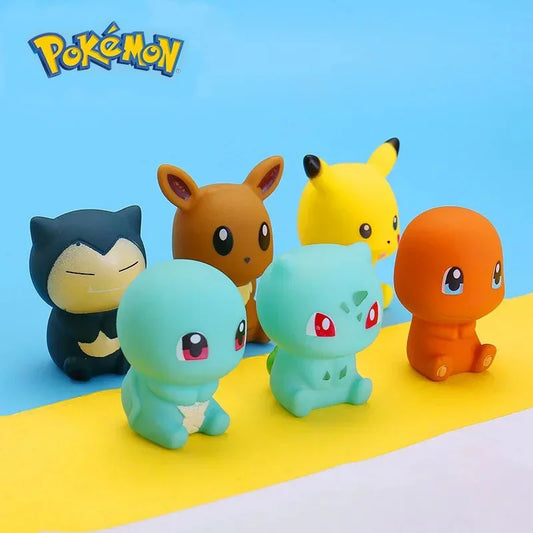 6pcs Pokemon Pikachu Figures Bathroom Bath Shower Baby Children Play