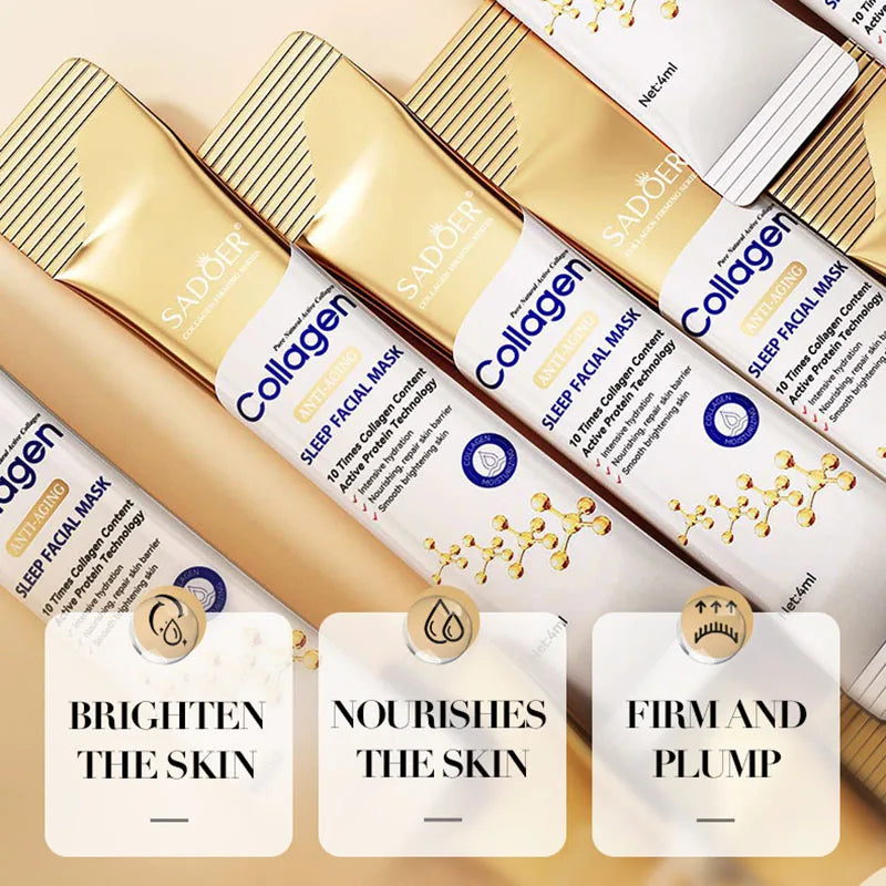 Image of 30Pcs Sadoer Collagen Sleeping Facial Masks Face Skincare Moisturizing 1149189060 from Edmene LLC