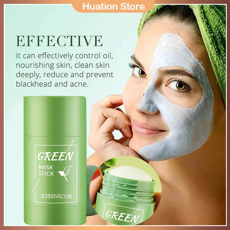 Image of 40g Remove Blackhead Green Tea Solid Mask Cleans Pores St... from Edmene LLC
