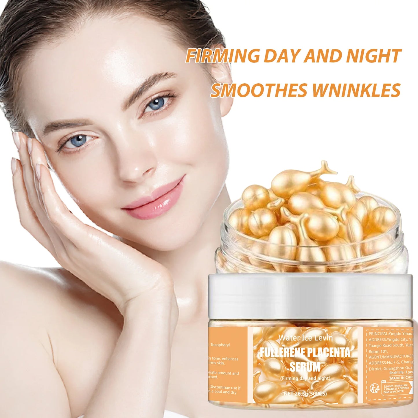 Image of 50Pcs Collagen Face Care Capsules Serum Spot Acne Wrinkle Remover 863681244 from Edmene LLC