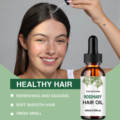 Veganic Rosemary Hair Oil for Hair Growth, Anti Hair Loss, Repair