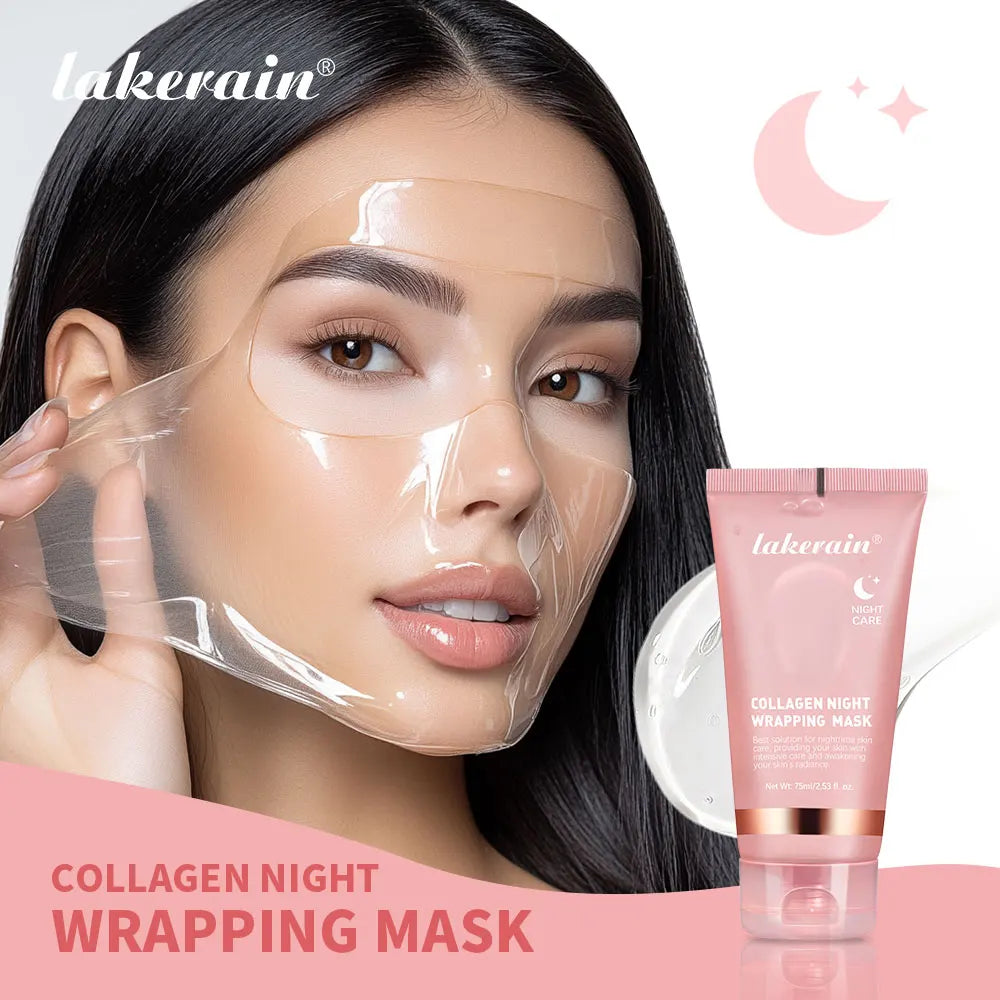 Image of Night Collagen Wrapping Mask Rejuvenation Moisturizing Br... from Edmene LLC