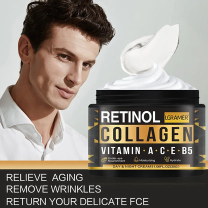 Image of Men's Retinol Collagen Face Cream Skincare Moisturizing B... from Edmene LLC