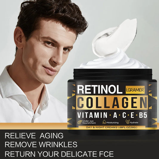 Image of Men's Retinol Collagen Face Cream Skincare Moisturizing B... from Edmene LLC