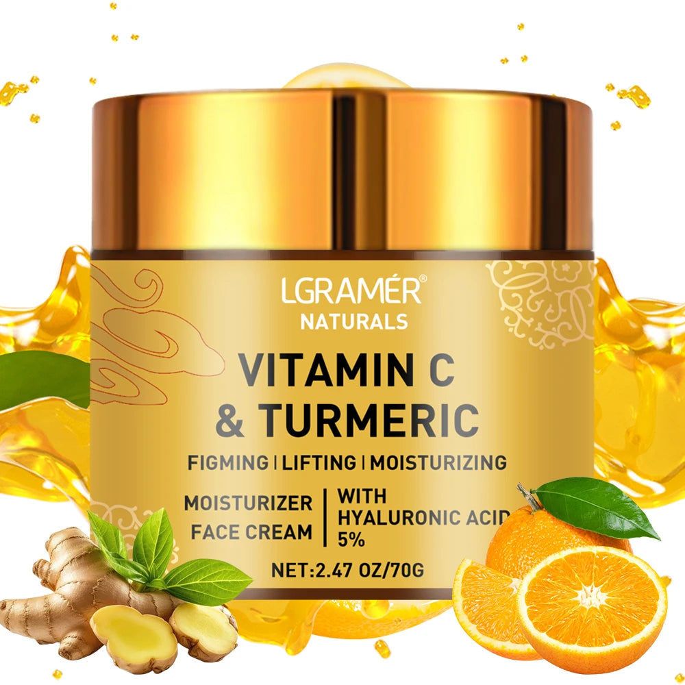 Image of Turmeric Vitamin C Face Cream Retinol Moisturizing Firming Hyaluronic 596836566 from Edmene LLC