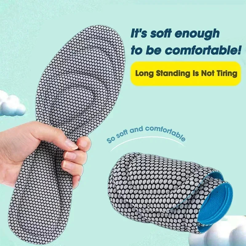 2 Pairs Memory Foam Orthopedic Insoles for Shoes Antibacterial
