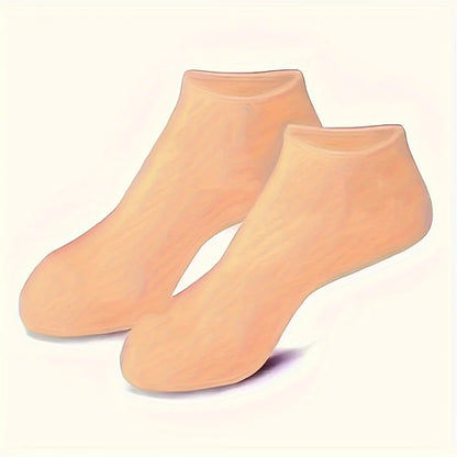 Image of 2 Pack Moisturizing Silicone Gel Socks For Dry Cracked Feet Nourishing 1568083567 from Edmene LLC