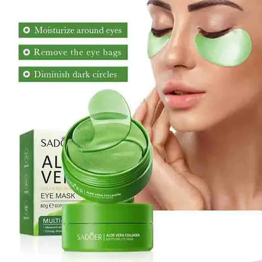 Image of 60pcs Aloe Vera Collagen Eye Mask Anti Dark Circles Eyes ... from Edmene LLC