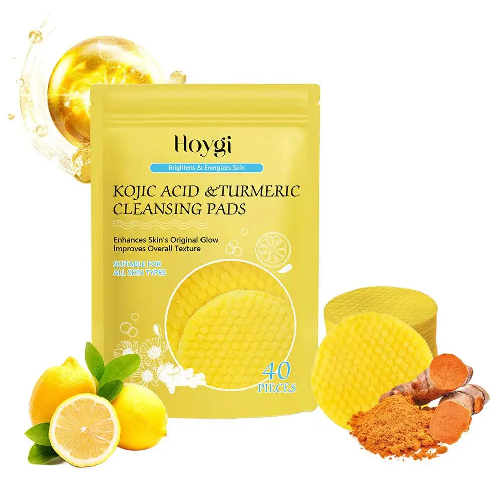 Image of 40 50Pcs Turmeric Kojic Acid Cleansing Pads Exfoliating Pads Facial 55000587 from Edmene LLC