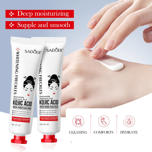 Image of SADOER Kojic Acid Hand Cream Moisturizing Nourishing Brig... from Edmene LLC