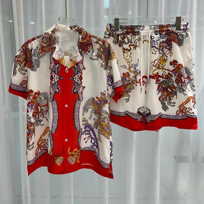 Image of Men Vacation Casual Beach Shorts Set 796173207 from Edmene LLC